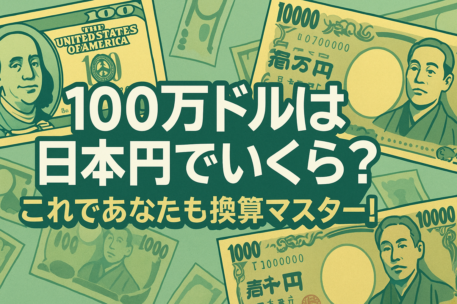 100万ドルは日本円でいくら