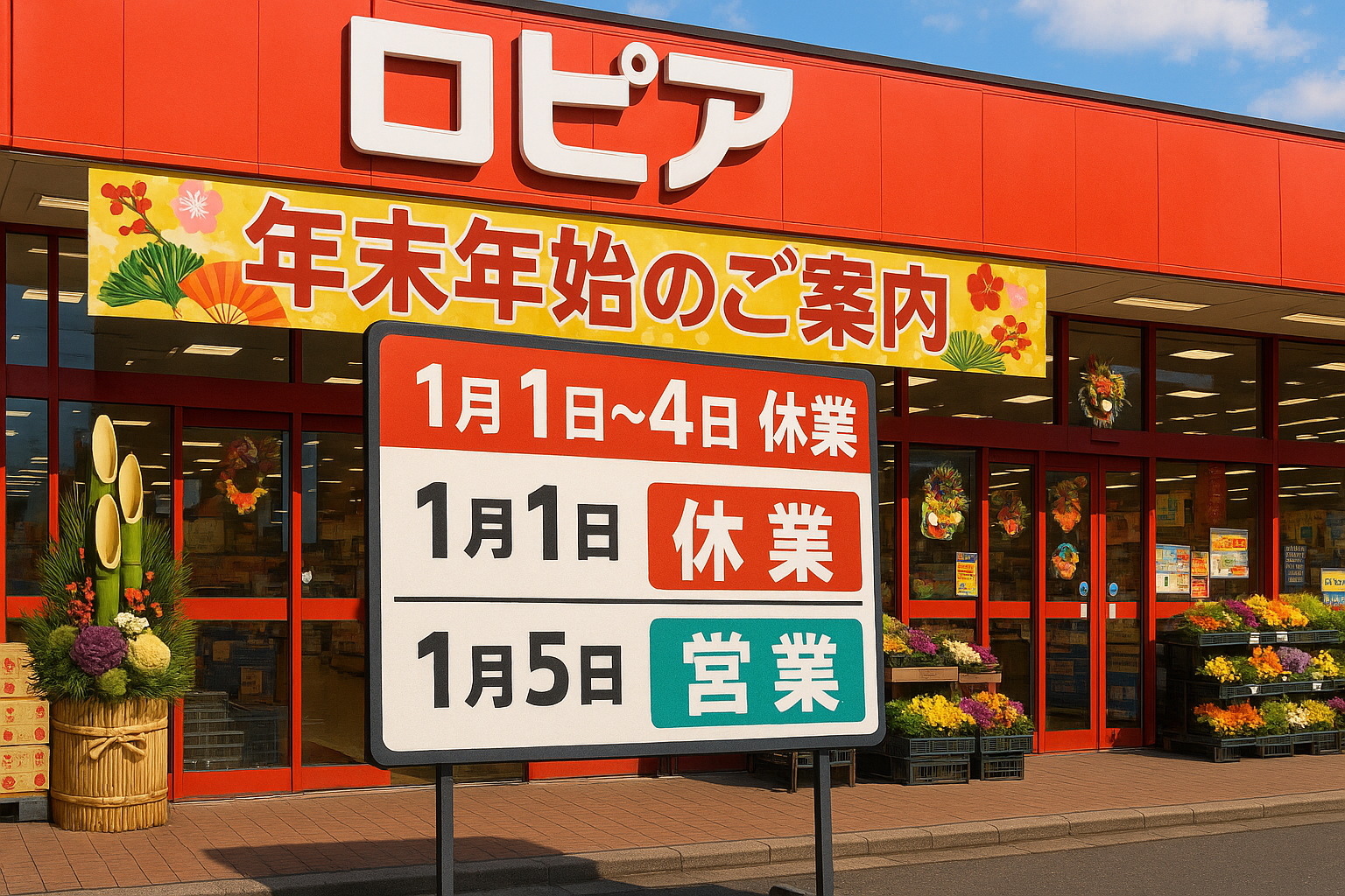 ロピア年末年始2026営業時間