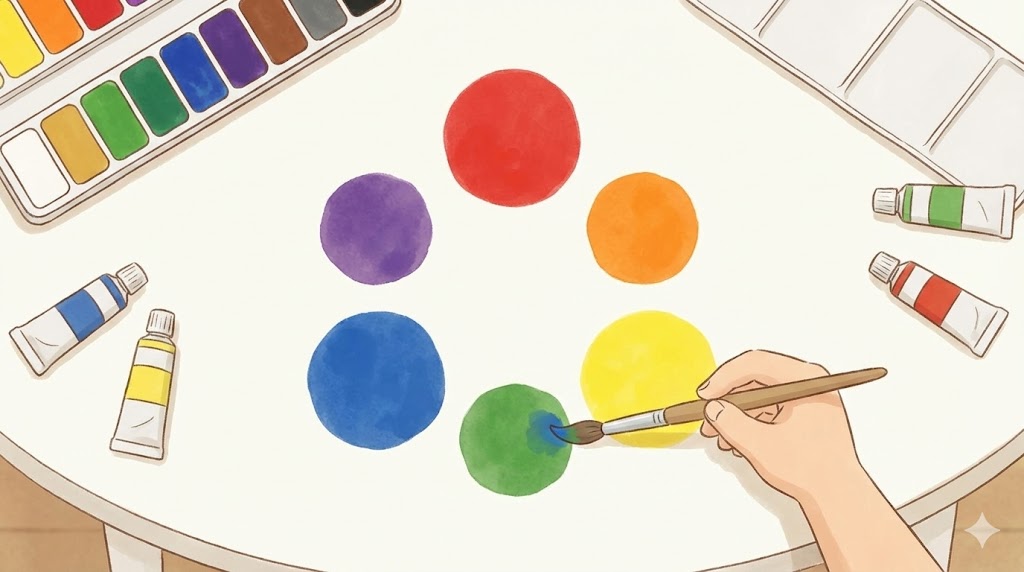 絵の具の色の作り方一覧