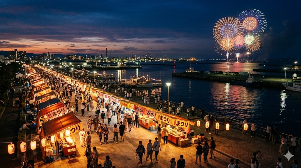姫路みなと祭海上花火大会の屋台