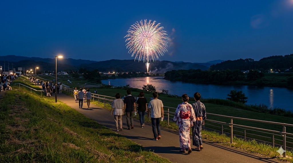 増田の花火の交通規制