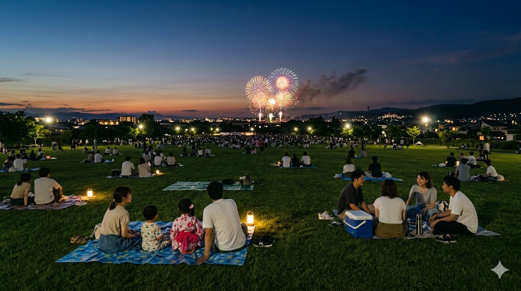 たきの花火穴場