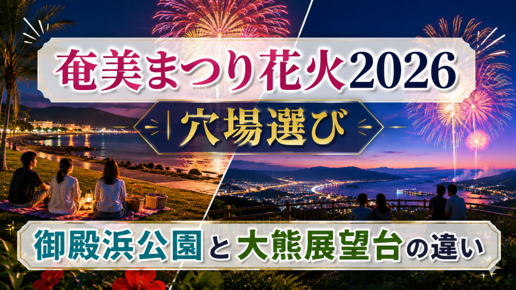 奄美まつり花火2026の穴場