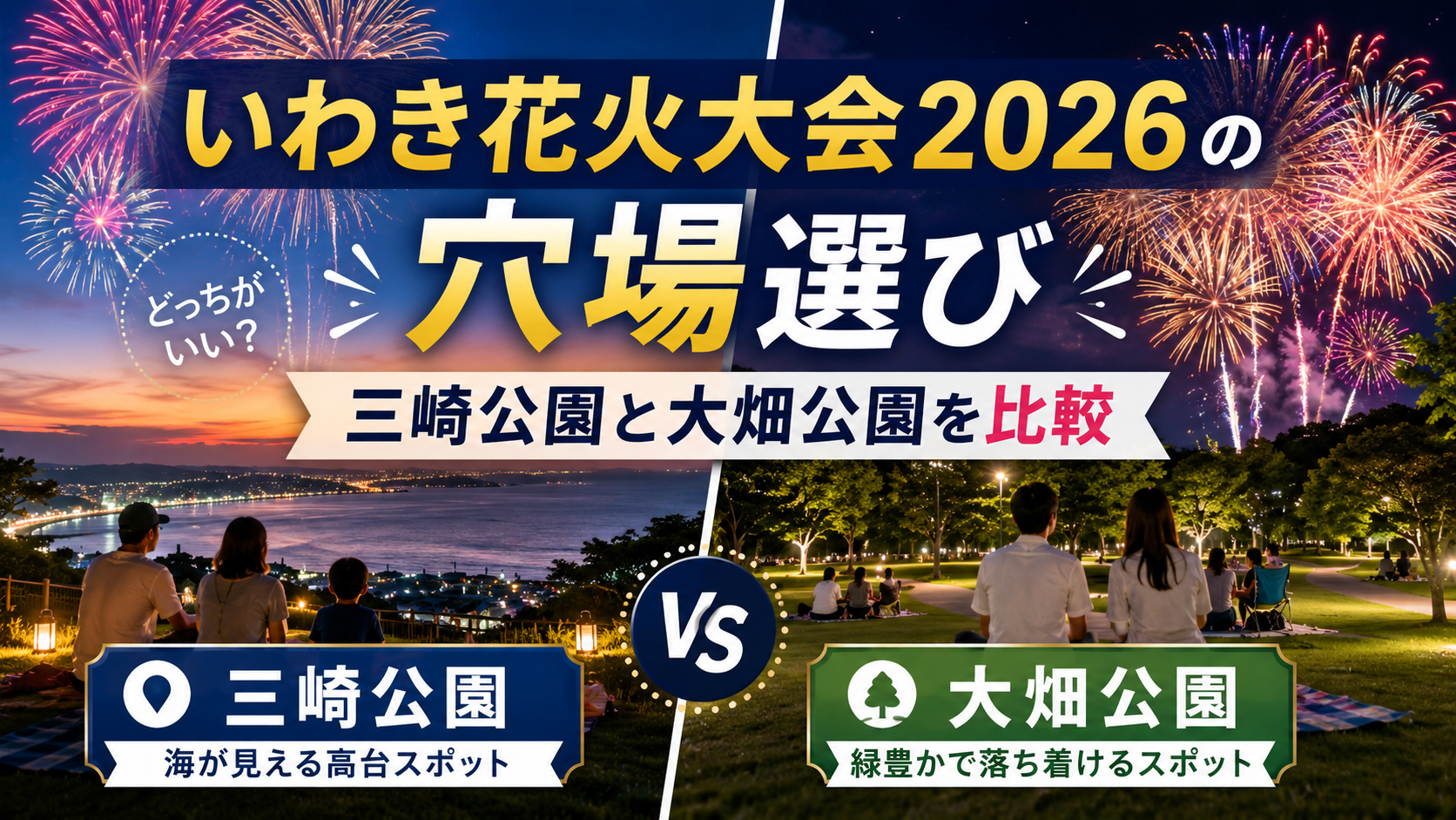 いわき花火大会2026の穴場